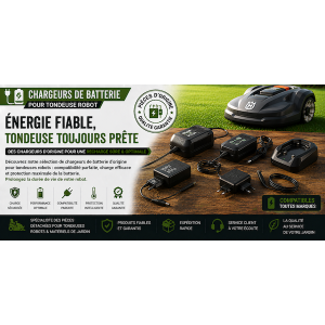 Chargeurs de batterie pour tondeuse robot