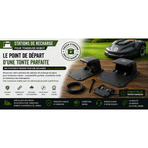 Stations de recharge pour tondeuse robot