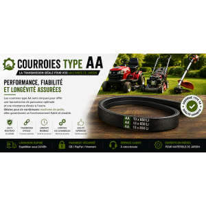 Courroies type AA