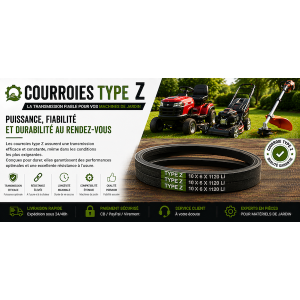 Courroies type Z