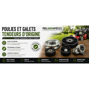 Poulies et galets tendeurs d’origine