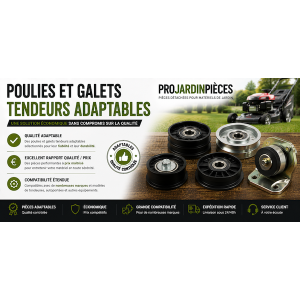 Poulies et galets tendeurs adaptables – Transmission fiable