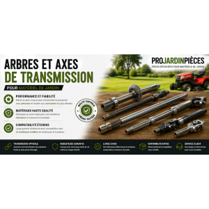 Arbres et Axes de Transmission Tondeuses | Pièces Jardin