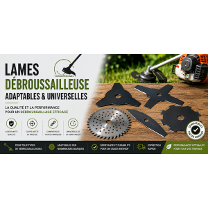 Lames débroussailleuse adaptables et universelles