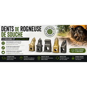 Dents de rogneuse de souche d'origine et adaptables